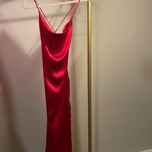 Boutique draped neck dress with a beautiful back. Never worn
